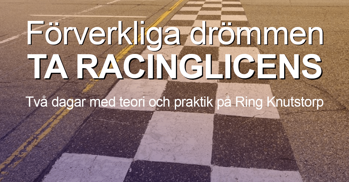 Racingskolan Hösten 2024. 12-13 Oktober, Ring Knutstorp